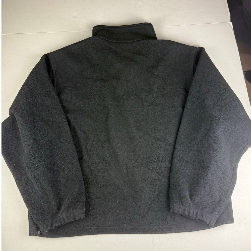 Vintage Eddie Bauer Black Quarter-Zip Fleece Jacket XL - Picture 8 of 8